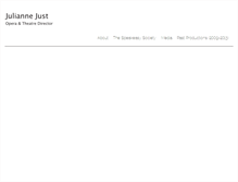Tablet Screenshot of juliannejust.com